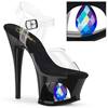 Pleaser - MOON708DIA Sandale à bride à la cheville, Pole dance chaussures - Noir Product image